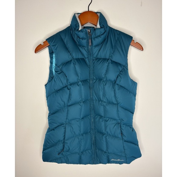Eddie Bauer 650 Down Vest Zipper Front, Teal extra small women - Picture 1 of 6